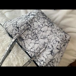 Kendall and Kylie white marble tote brand new